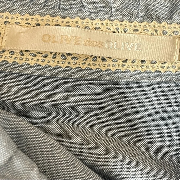 OLIVE des Olive Blue Button Down Tunic Dress - Picture 2 of 4